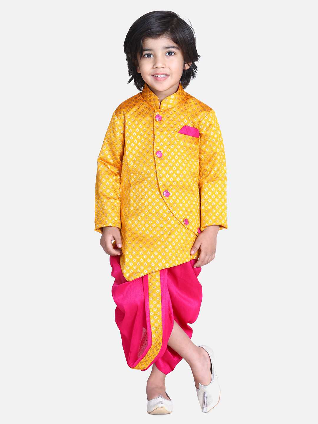 Yellow kurta best sale for baby boy